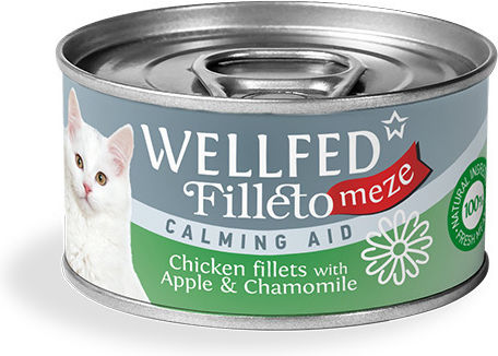 Wellfed Filleto Meze Wet Food for Adult Cats with Chicken and Meat Grain-Free 70gr