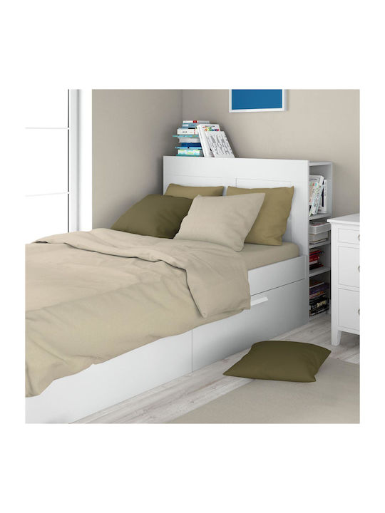 Dimcol Bettlaken für Einzelbett 160x240cm. Soli...