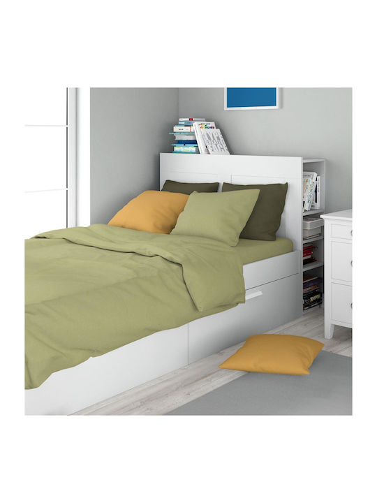 Dimcol Bettlaken für Einzelbett 160x240cm. Solid 504 Olive