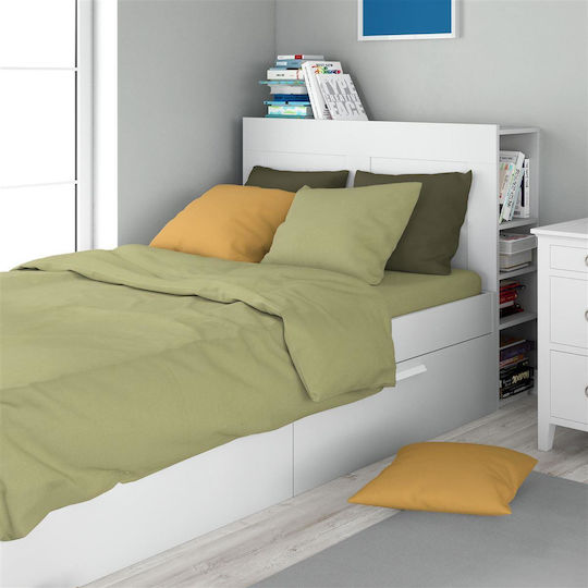Dimcol Set Single 2buc 160x240cm Solid 504 Olive