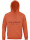 Hoodie Unisex Organic "wine Weekend Lover" Sweet Orange