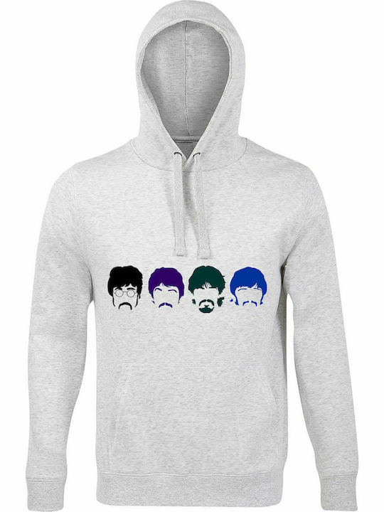 Hoodie Unisex Organic " Beatles Band Multicolor...