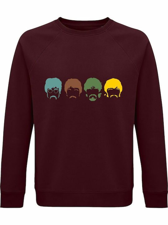 Sweatshirt Unisex Organic " Beatles Band Multic...