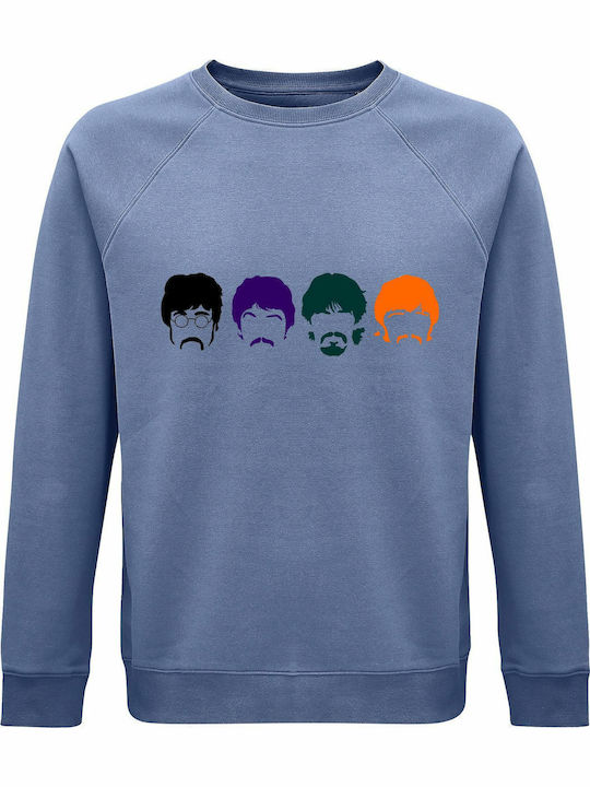 Sweatshirt Unisex Organic " Beatles Band Multic...