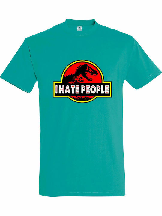 T-shirt Unisex " I Hate People Dinosaur Jurassi...