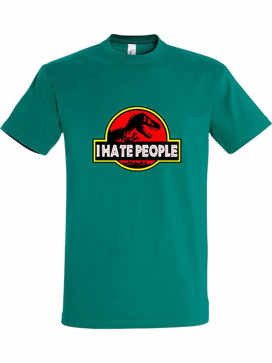 T-shirt Unisex " I Hate People Dinosaur Jurassi...