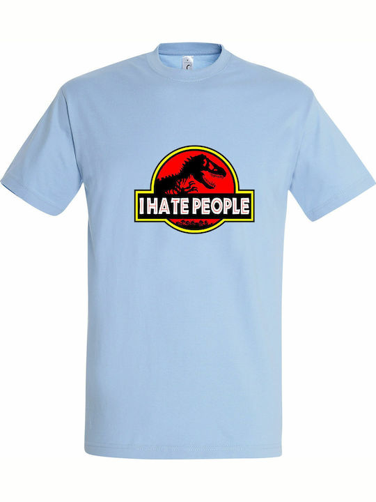 T-shirt Unisex " I Hate People Dinosaur Jurassi...