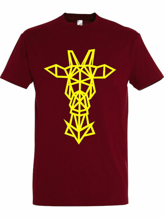 T-shirt Unisex " Reindeer Origami " Chili