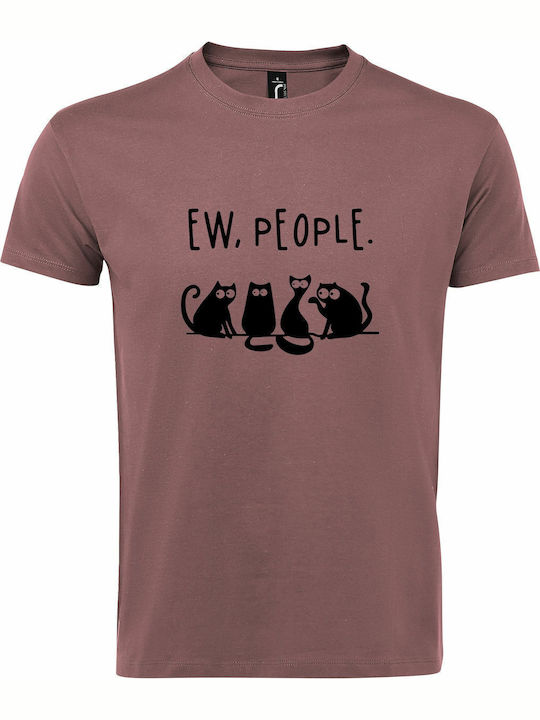 Unisex T-Shirt Mit Vinylstempel Ew People Cats ...