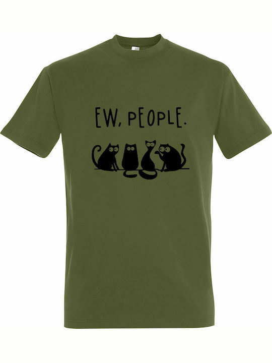 Unisex Bio T-Shirt "Ew People Cats Talking" Hel...