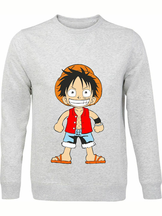 Unisex Bio-Baumwolle Sweatshirt "Luffy Ein Stüc...