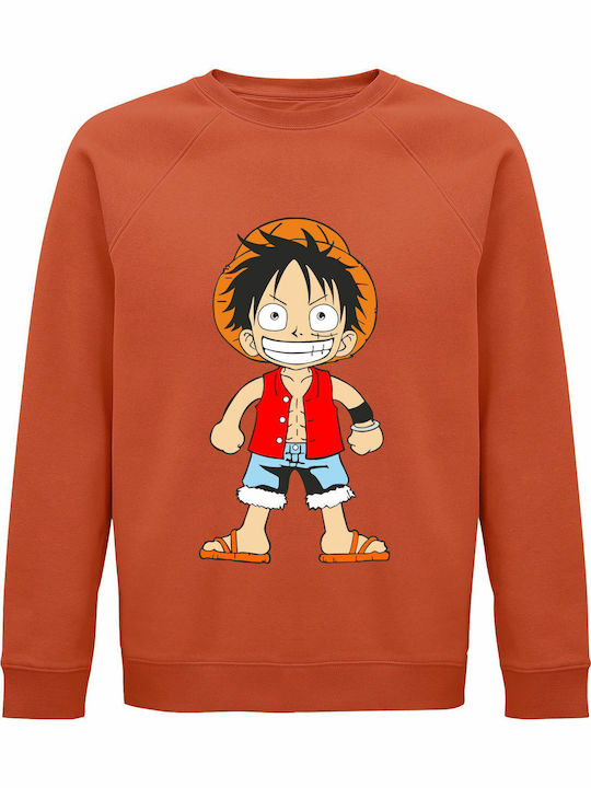 Unisex Bio-Baumwolle Sweatshirt "Luffy Ein Stüc...