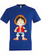 T-shirt Unisex " Luffy One Piece " Royal Blue