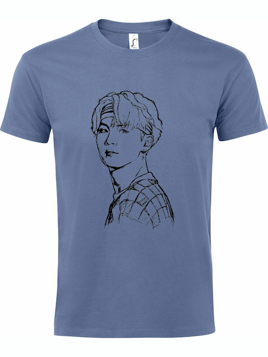 Унисекс T-shirt "Bts Kim Kpop" Син
