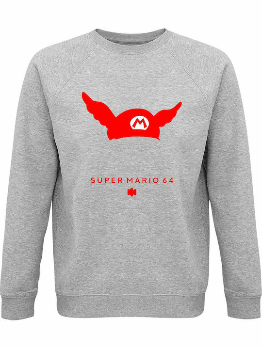 Sweatshirt Unisex Organic " Super Mario 64 Vint...