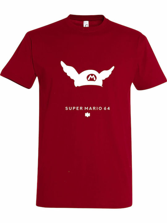 Унисекс T-shirt "Супер Марио 64 Винтидж" Тъмноч...