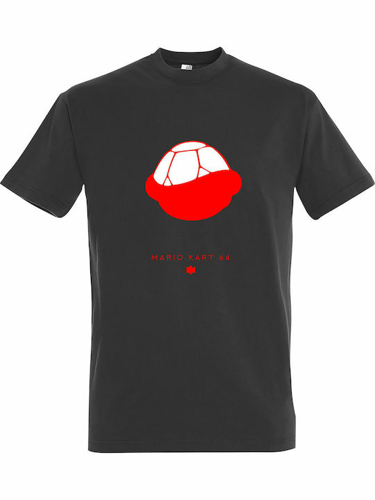Унисекс T-shirt Супер Марио Карт Сив Тъмно