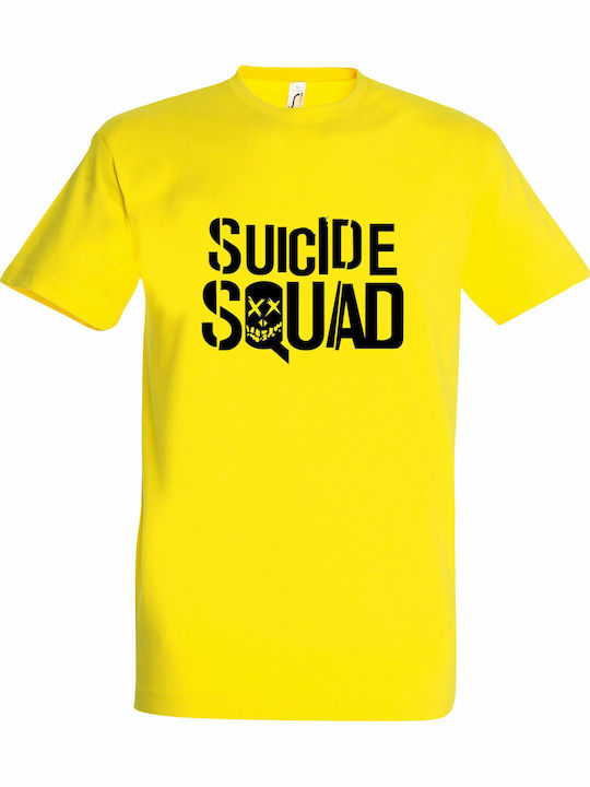 Tricou Unisex Suicide Squad Galben