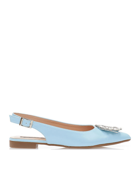 Γυναικείες Μπαλαρίνες Slingback Γαλάζιες