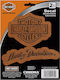 Harley-Davidson Stickers Leather Look 2pcs Harley-Davidson Decal Chroma Bar & Shield Leather Look