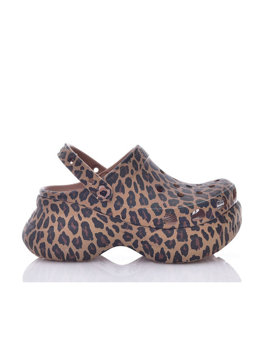 Crocs Bae Animal Women's Clogs Brown