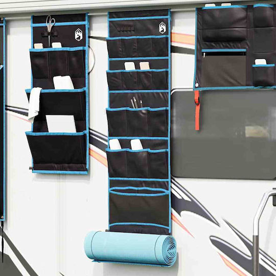 vidaXL Mobilier De Camping Pliabil Negru