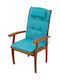 Garden Chair Cushion with Backrest Blue