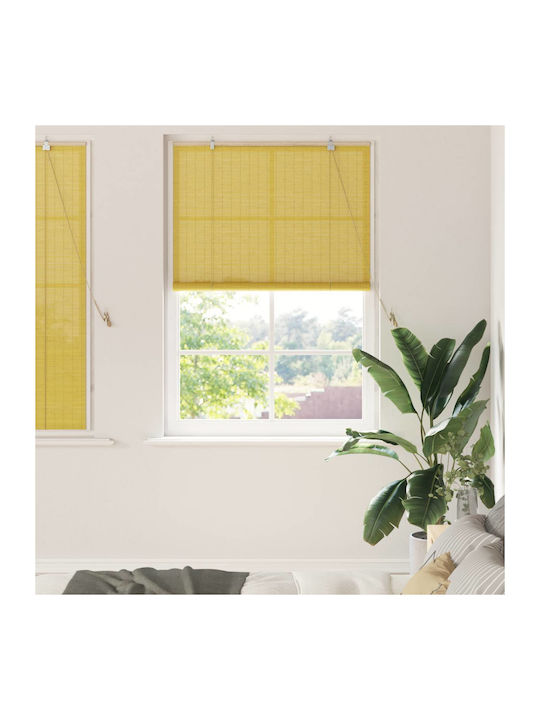 vidaXL Shade Blind Bamboo in Yellow Color L120x...