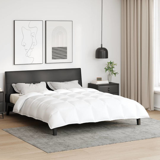 vidaXL Κουβέρτα King Size 260x220εκ. Λευκό