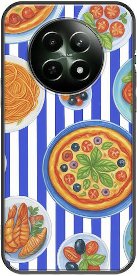 Mediterranean Feast Realme 12 5g Черен Tpu Силиконов Калъф