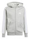 Athletic Kids Cardigan Cotton with Hood Gray Essentials