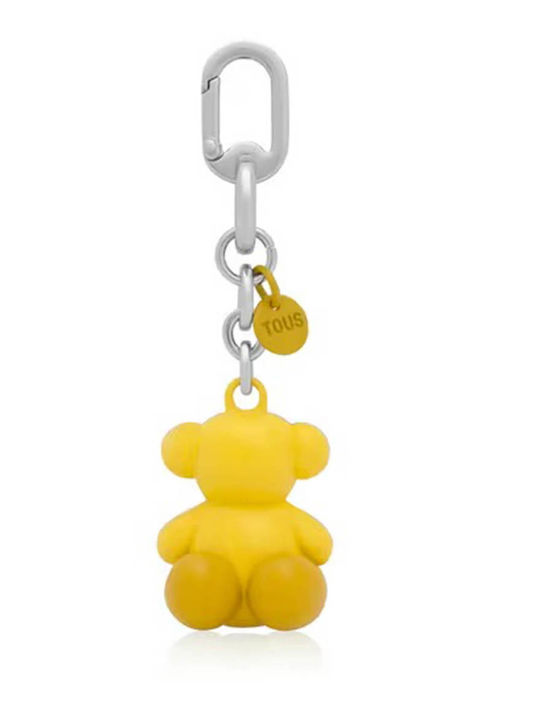 Women's Keychain Tous Llavero Metal Bold Bear Yellow Osc-pla Yellow 8433513523872