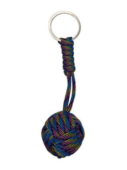 Breloc Minge-monkey Fist Colorat Minge Întunecată-paracord
