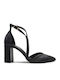 Sarigiannis Women's Heels Crossed Straps Black