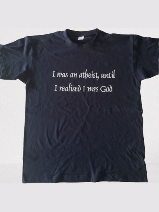 T-shirt Atheist Navy Blue