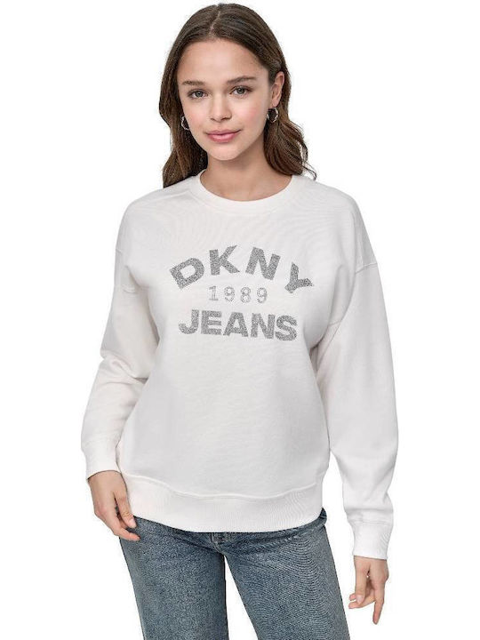 DKNY Γυναικείο Φούτερ Εκρού