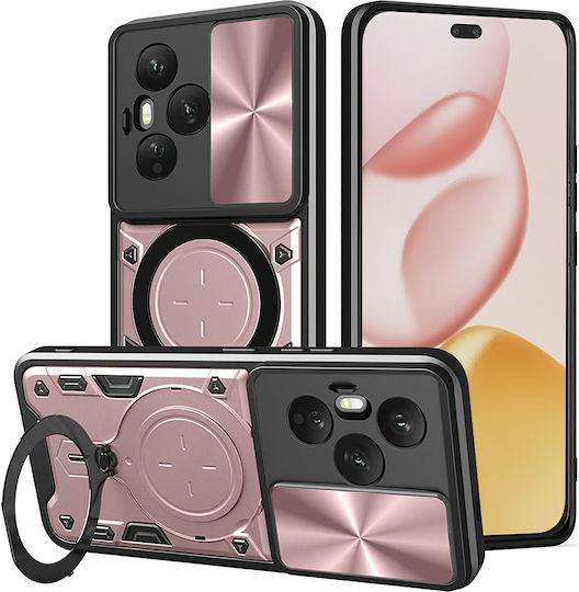 Techsuit Camguard Pro Umschlag Rückseite Silikon Rose Gold (Honor 400 Pro)