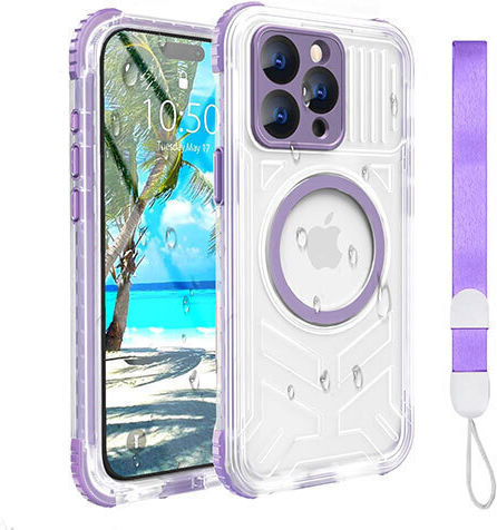 Redpepper Ip68 360 Full Cover Silicone with Strap Waterproof Lilac (iPhone 16 Pro)
