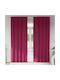 vidaXL vidaXL Vorhänge Fenster mit Bleistiftfalten Rote 140x225cm