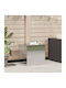 Single Door Wardrobe Metallic 55x50.5x50cm