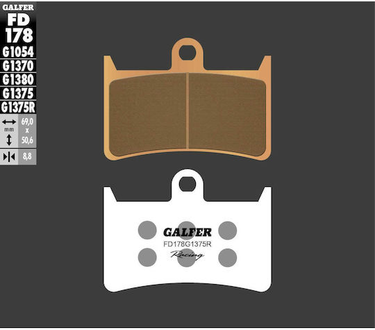 Τακάκια Μοτοσυκλέτας Εμπρός Galfer Sintered Racing Compound Fd178g1375r