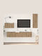 Living Room TV Unit Handmade Oak L80xW30xH30cm