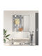Hallway Furniture with Mirror & Hanger 100x10x100cm