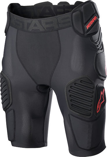 Alpinestars Short Bionic Pro Μαύρο Κόκκινο Προστατευτικά Μοτοσυκλετιστή