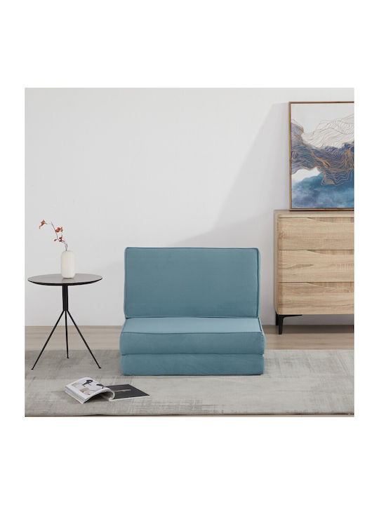 Multifunctional Bean Bag Chair Waterproof Light Blue 62x74x80cm