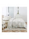Liolios Home Sheet Sets Queen 245x270cm. Allessia White 4pcs