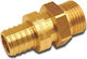 Kan-therm Σύνδεσμος Push 18x2,5 G1/2" Φλάντζα Εξωτερικό Σπείρωμα Ορειχάλκινος 9006.39k