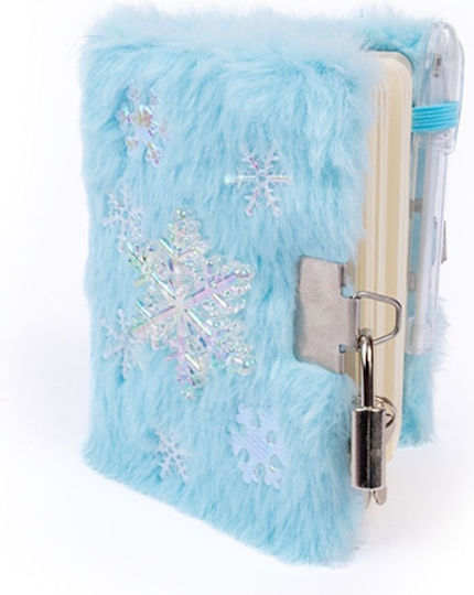 Great Pretenders Notebook with Dots , Lock and Pen Holder Light Blue