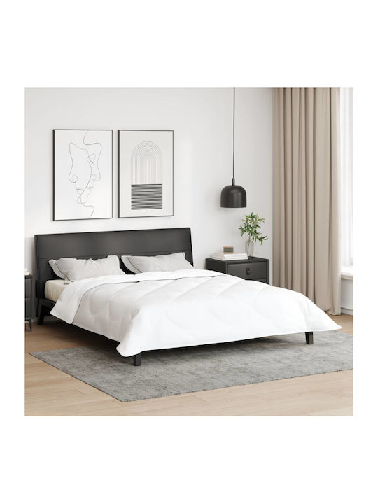 vidaXL Κουβέρτα King Size 260x220εκ. Λευκό