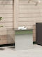 vidaXL Outdoor Storage Box 117lt Silver L55xW50.5xH50cm